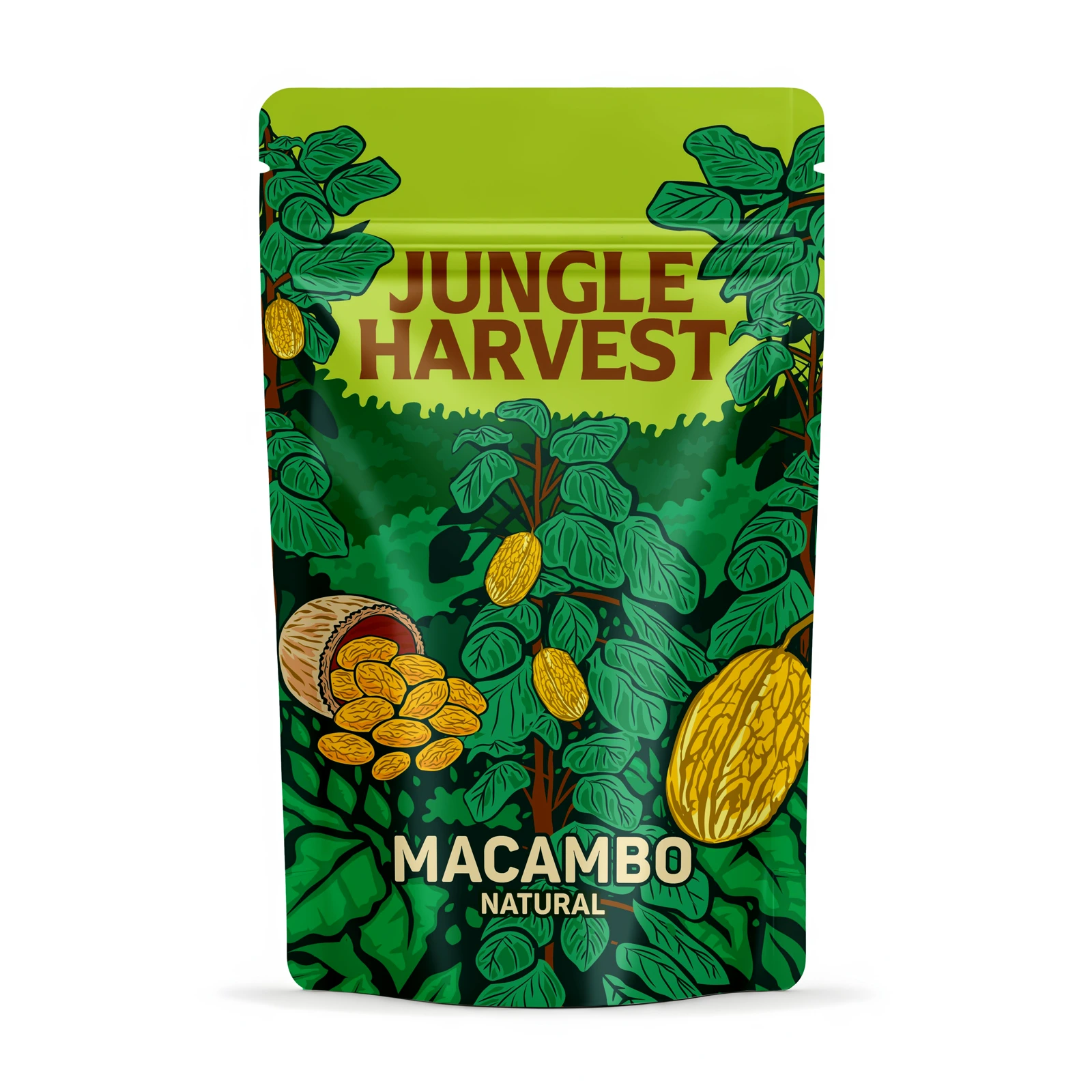Jungle-Harvest Macambo Natural – Vorderseite der Originalverpackung