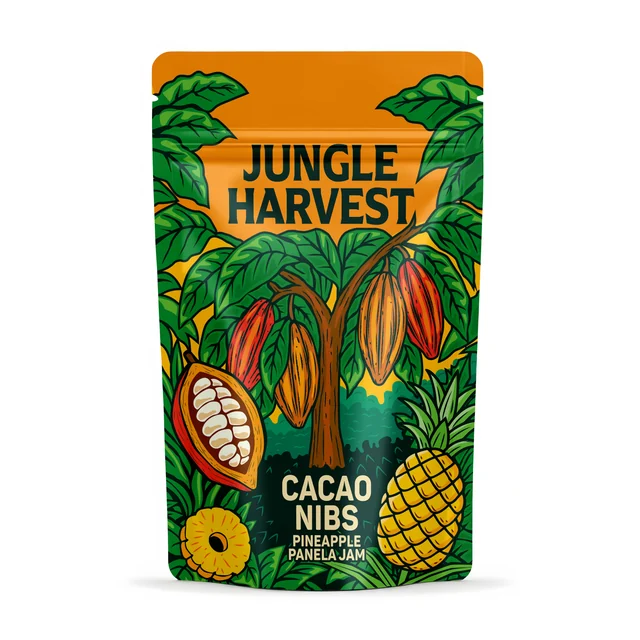 Kakao-Nibs Pineapple Panela Jam · Verpackung von vorne